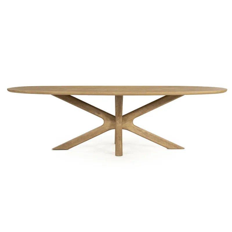 Eettafel Tycho – mangohout naturel 260×110cm Voordeelprijs