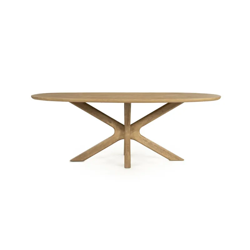 Eettafel Tycho – mangohout naturel 210×110cm Gratis Retour