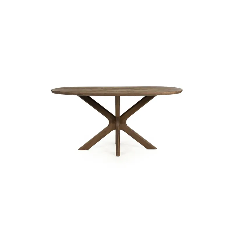 Eettafel Tycho – mangohout lichtbruin 160×110cm Gereduceerde Prijs