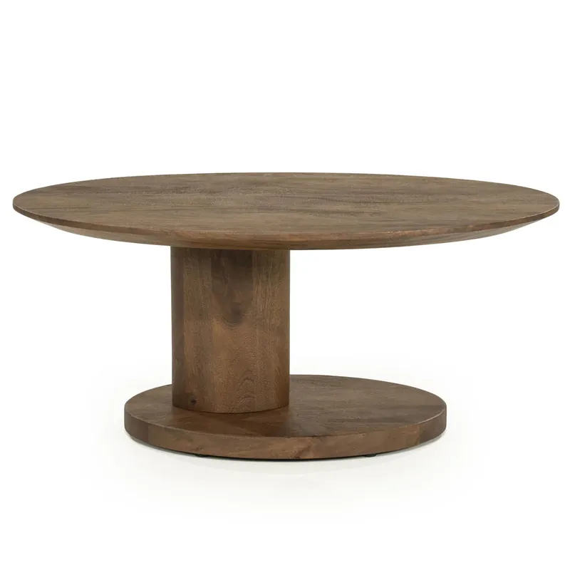 Direct Beschikbaar Salontafel Novia – mangohout lichtbruin small