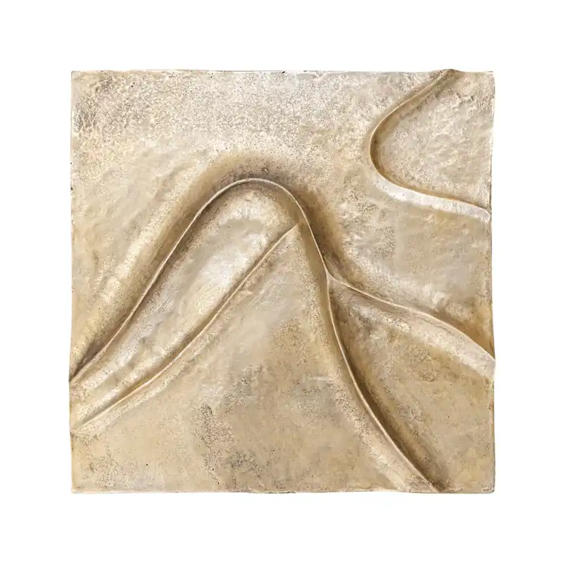 Laatste Kans Gihan Gold Casted Alu Wall Panel Wave Lines L