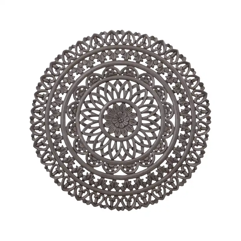 Rond wandpaneel Farris S bruin MDF carved Laatste Kans