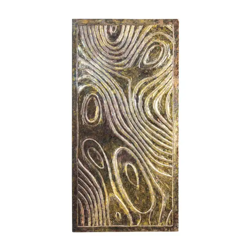 Rechthoekig wandpaneel Raihan cream MDF knotted look S Fabrieksprijs