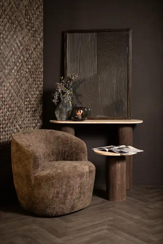 Flitsaanbieding Rechthoekig wandpaneel Elasah L zwart MDF line patroon