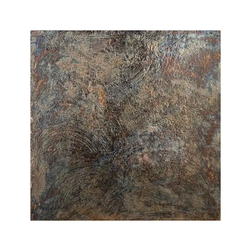 Vierkant wandpaneel Sukhmia L gunmetal MDF glanzend Flitsaanbieding