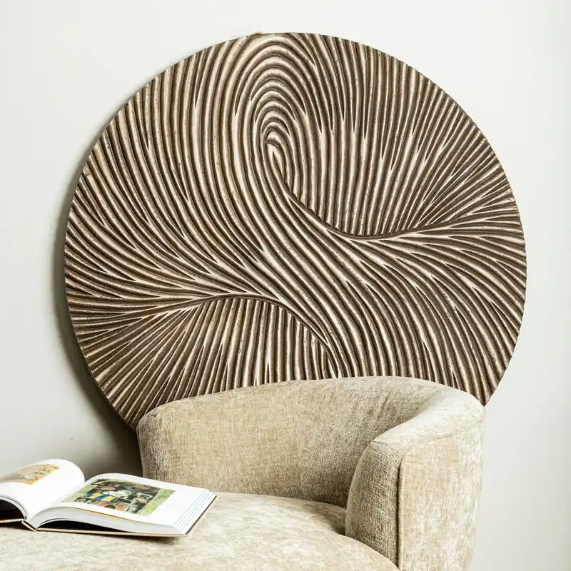 Seizoensaanbieding Wandpaneel Wiktor M bruin MDF swirl
