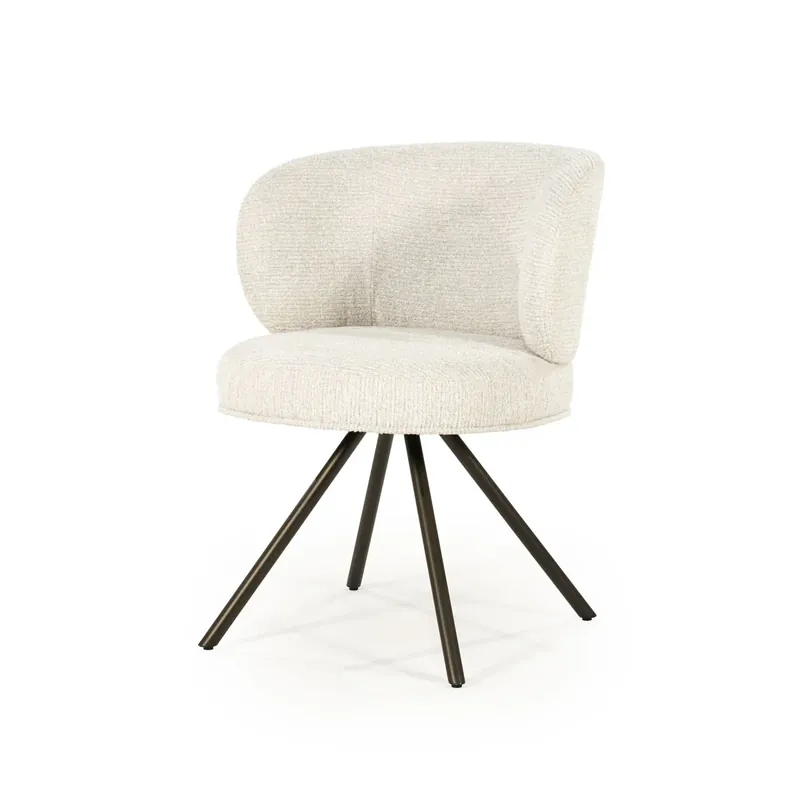 Betrouwbaar Stoel Jayson – stof & metaal beige blythe