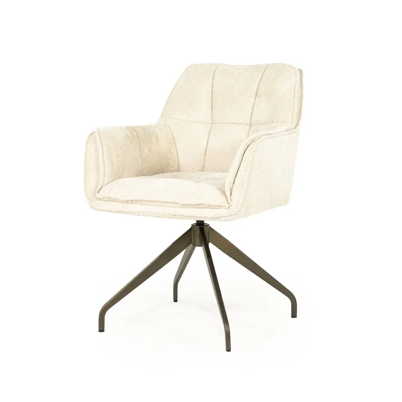 Superprijs Stoel Hugo – stof beige lyric