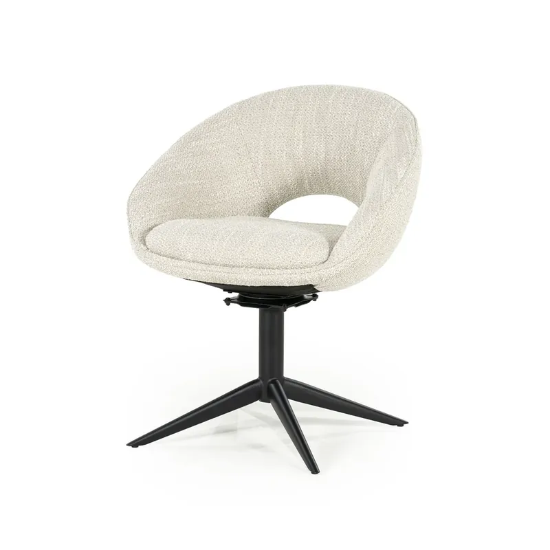 Uitverkoop Stoel Nol – stof & metaal beige tova