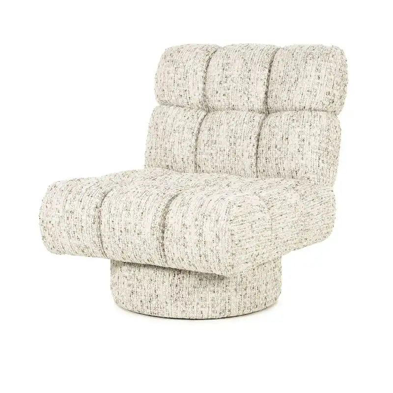 Fauteuil Fenna – stof & hout beige vive Exclusieve Aanbieding