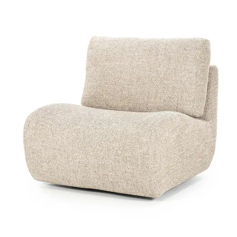 Exclusieve Aanbieding Fauteuil Lucia – stof & hout taupe donna