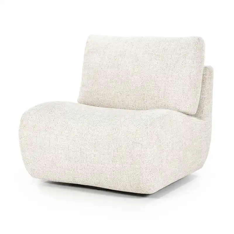 Dagaanbieding Fauteuil Lucia – stof & hout beige donna