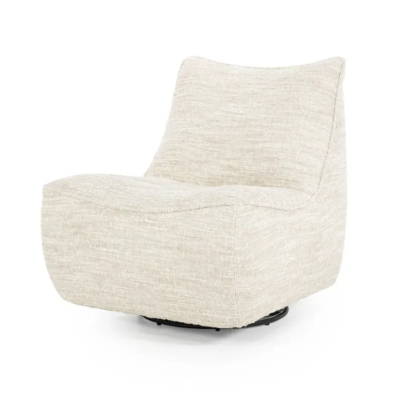 Nieuw Fauteuil Loys – stof, hout & metaal beige barkley