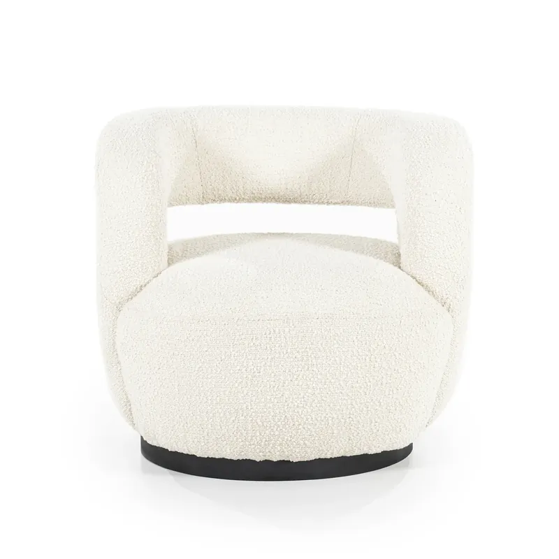 Aanbieding Fauteuil Sharon – stof & metaal beige spark
