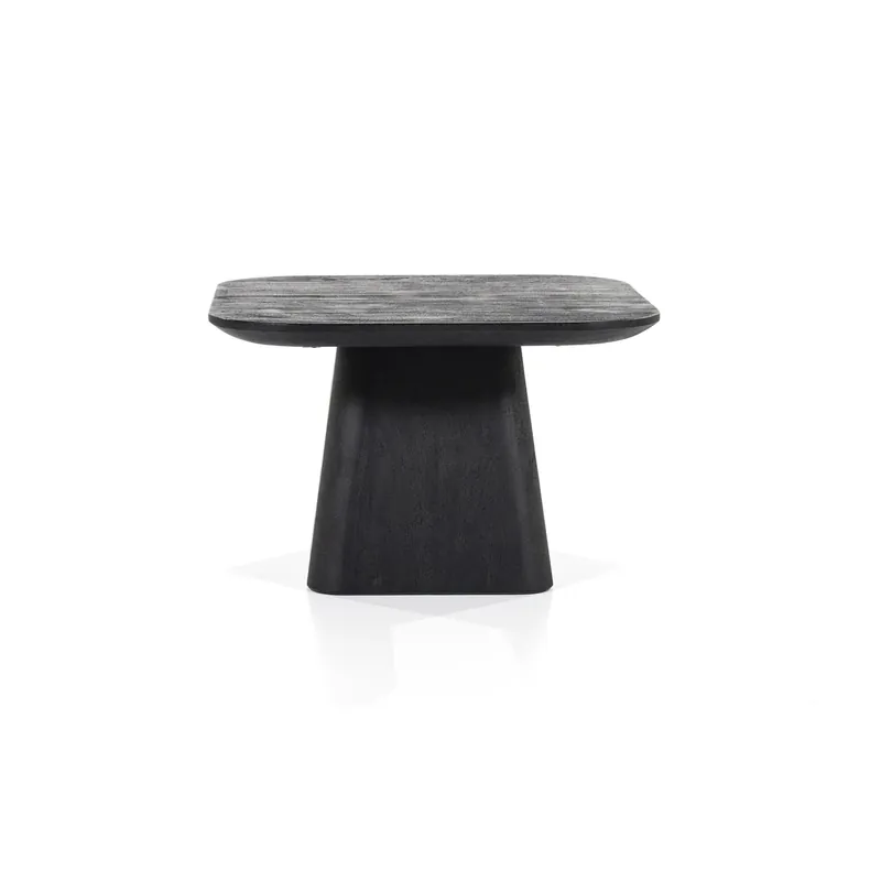 Meest Verkocht Bijzettafel Aron – mangohout zwart 60x60cm