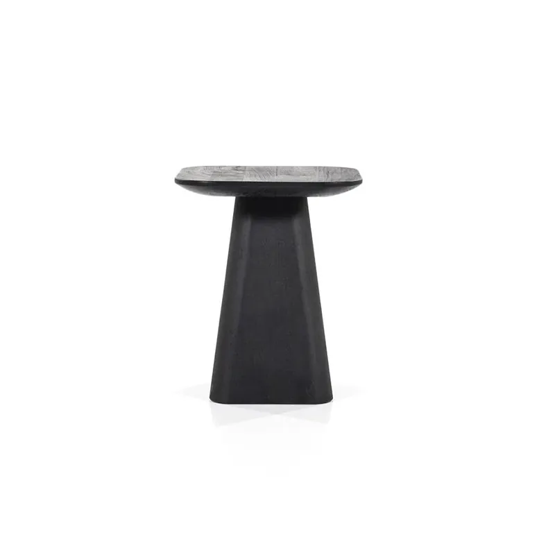 Finale Uitverkoop Bijzettafel Aron – mangohout zwart 40x40cm
