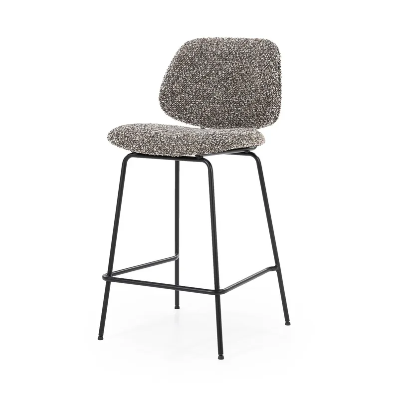 Hete Deal Barstoel Jon – stof & metaal taupe maywood