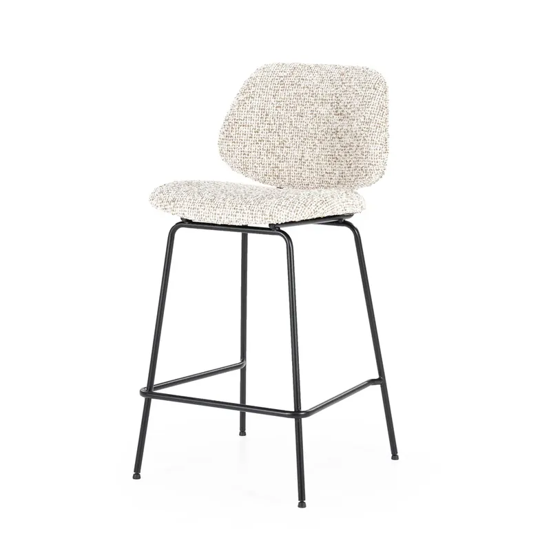 Barstoel Jon – stof & metaal beige maywood Koop Online