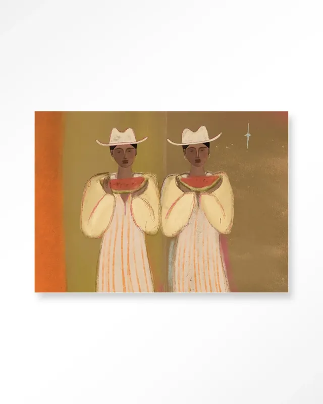 Watermelon Girl - Moderne Wanddecoratie | Artprint, Glass Art & Wandkleed Finale Uitverkoop