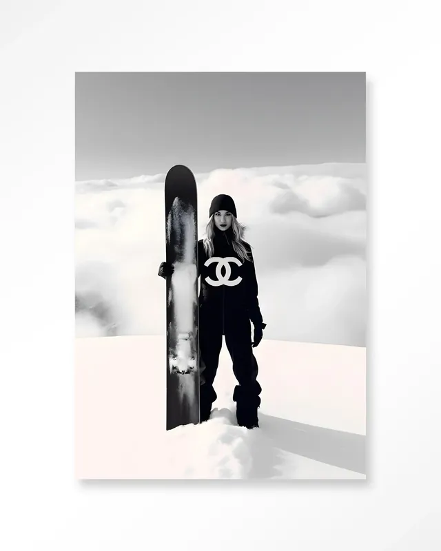 Snow Girl - Moderne Wanddecoratie | Artprint, Glass Art & Wandkleed Laatste Kans