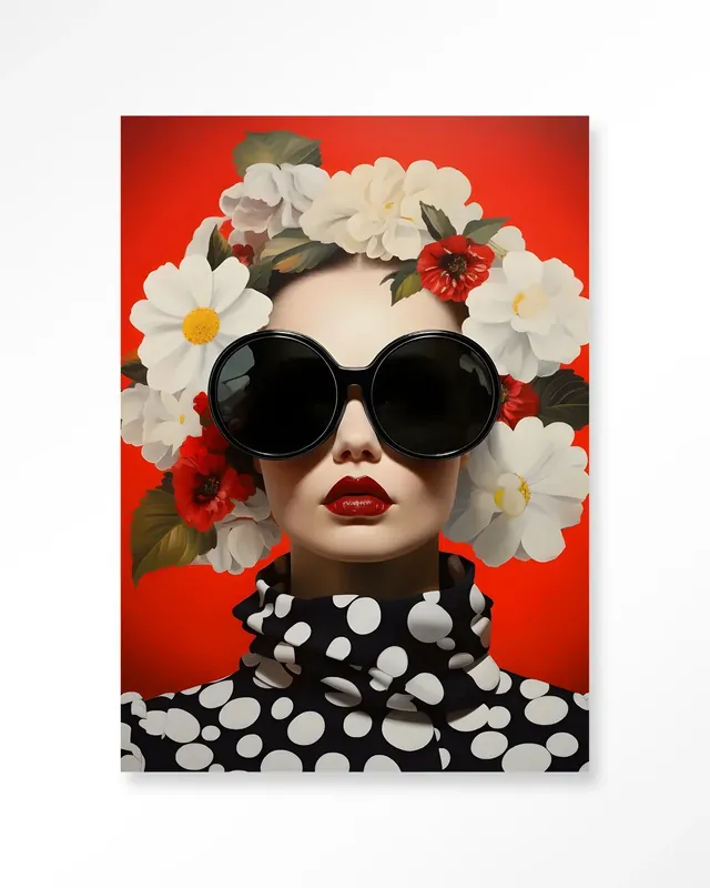 Hete Deal Red Flower - Moderne Wanddecoratie | Artprint, Glass Art & Wandkleed