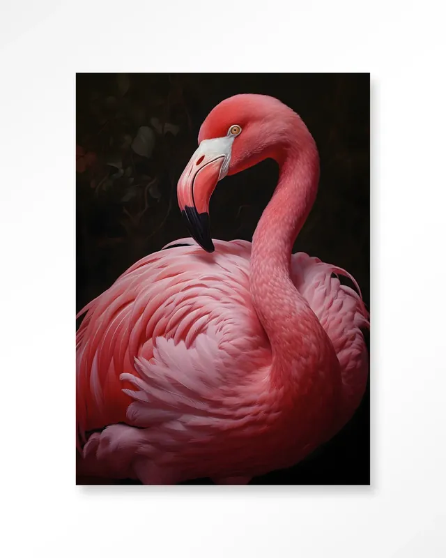Pink Flamingo - Moderne Wanddecoratie | Artprint, Glass Art & Wandkleed Korting