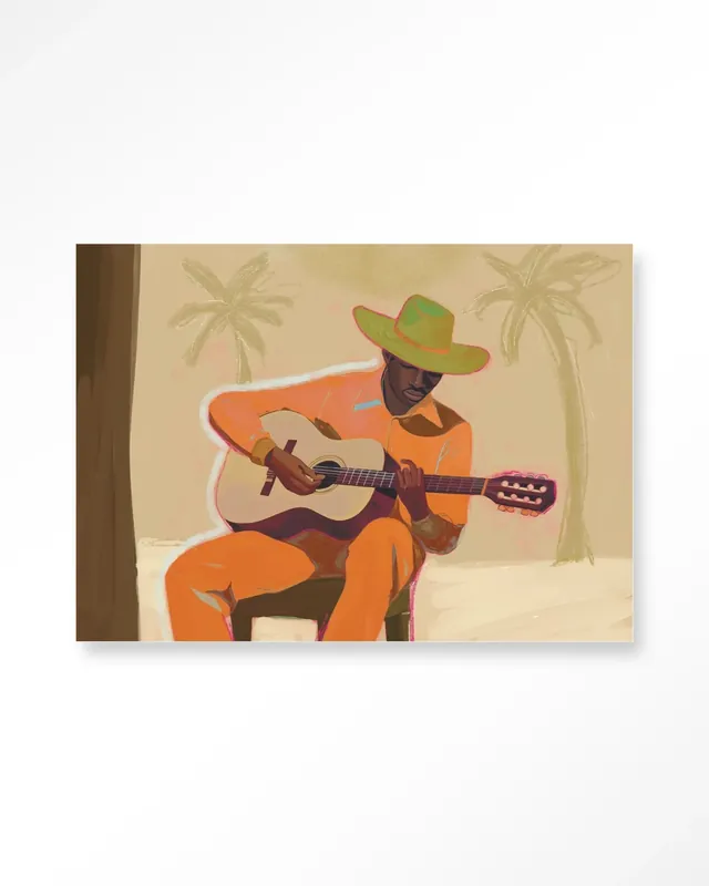 Musician 2 - Moderne Wanddecoratie | Artprint, Glass Art & Wandkleed Speciale Aanbieding