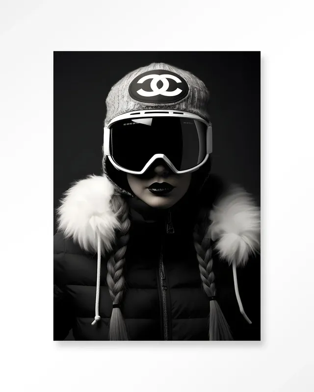 Luxury Snow Girl - Moderne Wanddecoratie | Artprint, Glass Art & Wandkleed Direct Verzonden