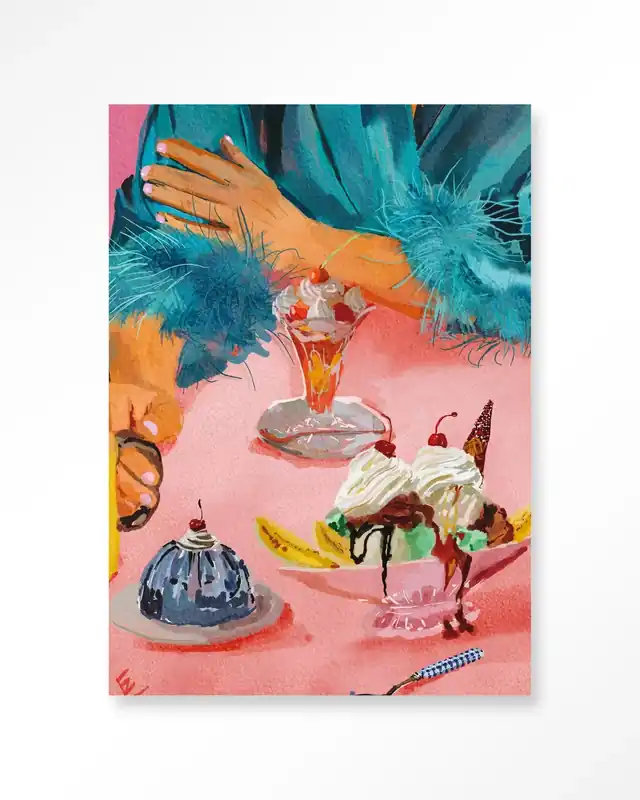 Veilige Betaling Ice Creams - Moderne Wanddecoratie | Artprint, Glass Art & Wandkleed