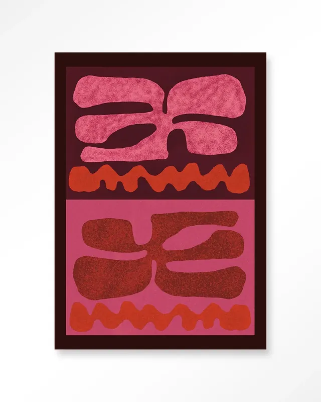 Groovy Pink - Moderne Wanddecoratie | Artprint, Glass Art & Wandkleed Veilige Betaling