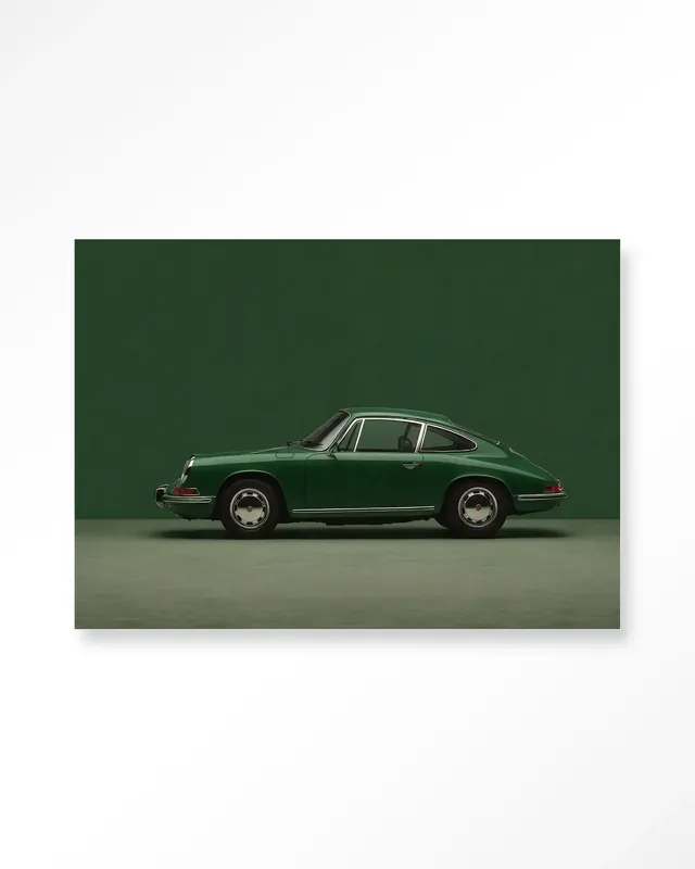 Veilige Betaling Green Porsche - Moderne Wanddecoratie | Artprint, Glass Art & Wandkleed