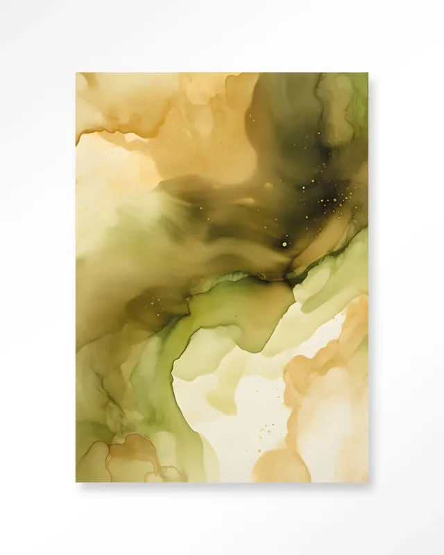 Dagaanbieding Green Flow - Moderne Wanddecoratie | Artprint, Glass Art & Wandkleed