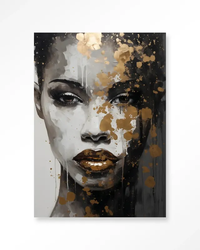 Golden Girl - Moderne Wanddecoratie | Artprint, Glass Art & Wandkleed Beperkte Voorraad