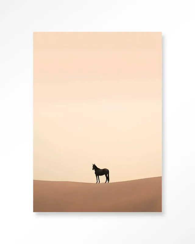 Bestseller Desert Horse - Moderne Wanddecoratie | Artprint, Glass Art & Wandkleed