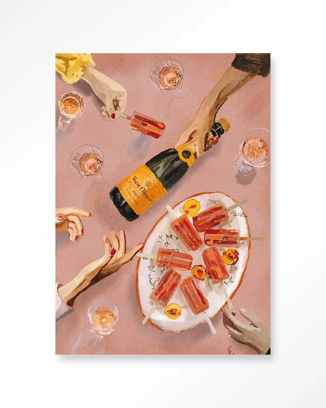 Laatste Versie Champagne And Icecreams - Moderne Wanddecoratie | Artprint, Glass Art & Wandkleed