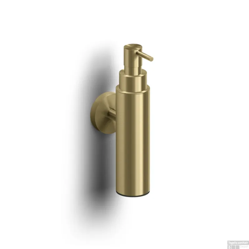 Actieprijs Zeepdispenser Clou Sjokker 100cc Wandmodel Goud Geborsteld PVD