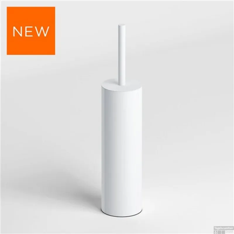 Toiletborstelgarnituur Clou Sjokker Staand Model Poedercoating Mat Wit Merkproduct