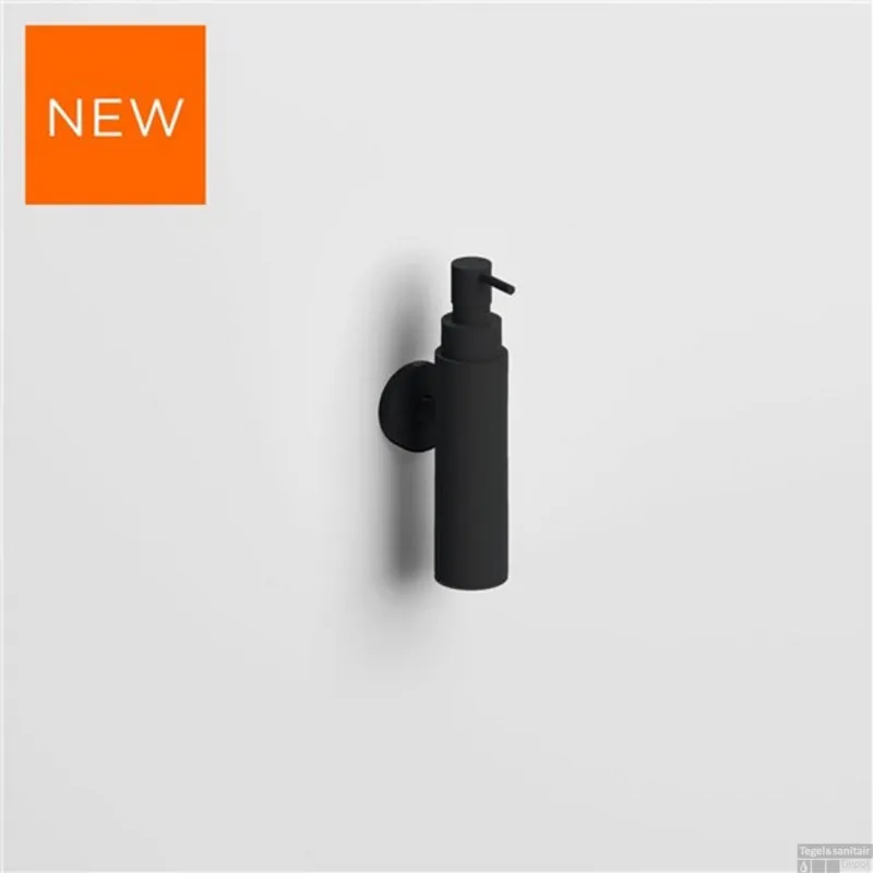 Zeepdispenser Clou Sjokker 100cc Wandmodel Poedercoating Mat Zwart Flitsaanbieding