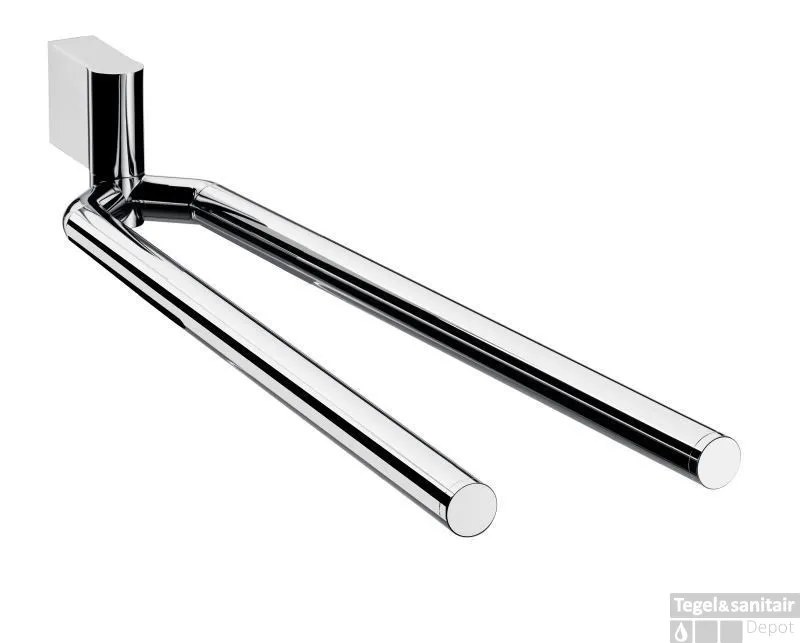 Emco System 2 2-lids Handdoekhouder 39 Cm. Chroom Actieprijs