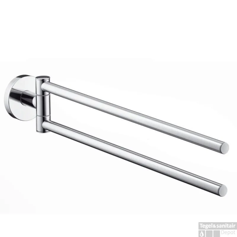 Gecertificeerd Hansgrohe E/s 2-lids Handdoekhouder Brushed Nickel