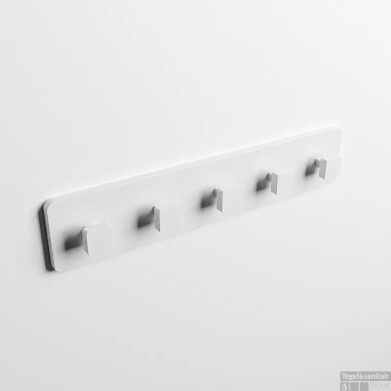 MONDIAZ EASY Handdoekhaakjes 45cm solid surface kleur Talc Meest Verkocht