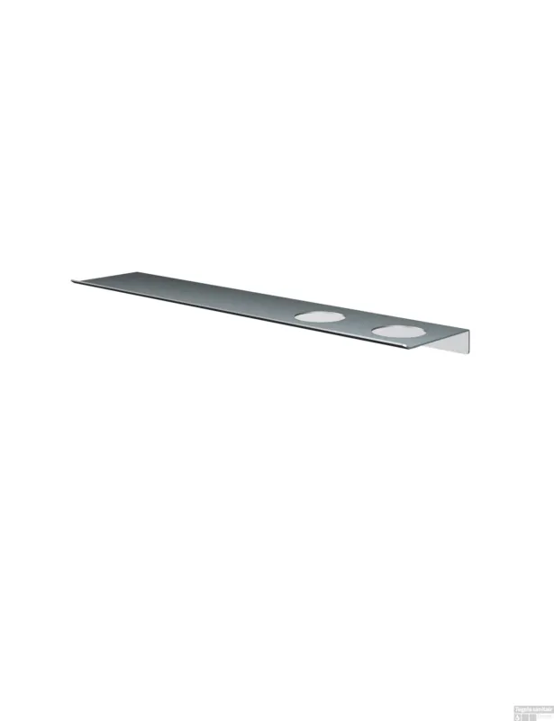 Hotbath &More Planchet 60 cm inclusief bevestigings rails met 2 uitsparingen voor een zeepdispenser of beker RVS 316 Premium