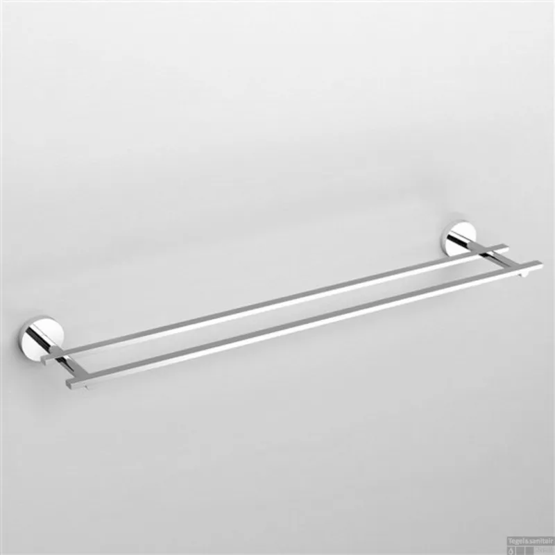 Handdoekrek Clou Flat Dubbel 60cm Chroom Laatste Versie
