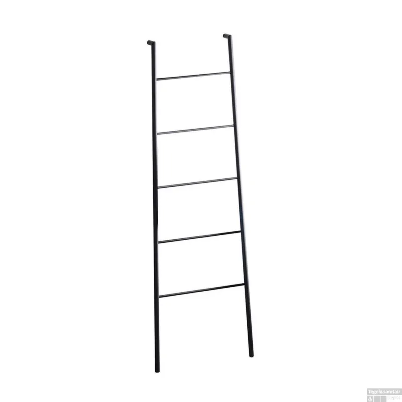 Handdoekrek Sapho Sega Staand 55x170x7 cm Zwart Gecertificeerd