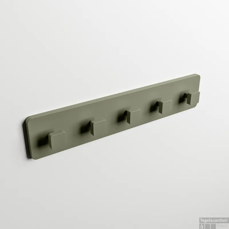 MONDIAZ EASY Handdoekhaakjes 45cm solid surface kleur Army Koop Vandaag