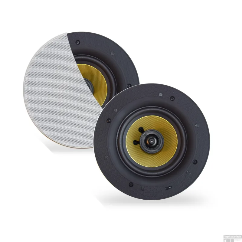 Speakerset Aquasound Samba (Draaibare Tweeter) 65W Rond 205 mm Randloos Wit Koop Vandaag