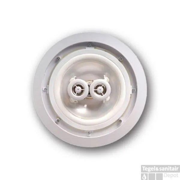 Laatste Kans Speaker Aquasound Samba-DT (Single Stereo) Vochtbestendig Rond 23 cm Mat Chroom