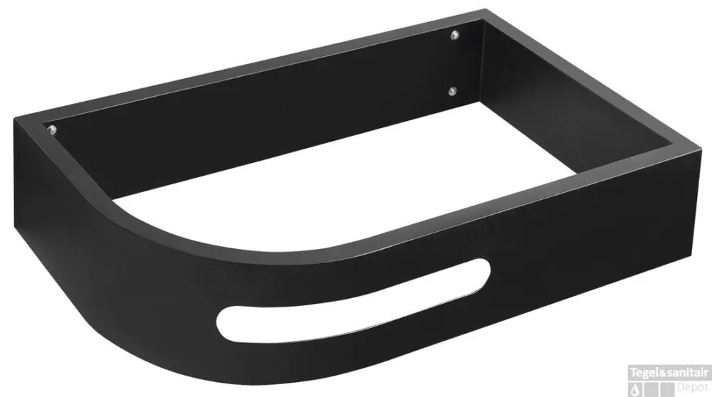 Wastafelbeugel met Handdoekhouder Sapho Pulse Rechts Zwart Flitsaanbieding