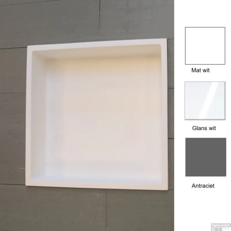 Inbouwnis Luca 29.5x29.5x8 cm (in 3 kleuren verkrijgbaar) Flitsaanbieding