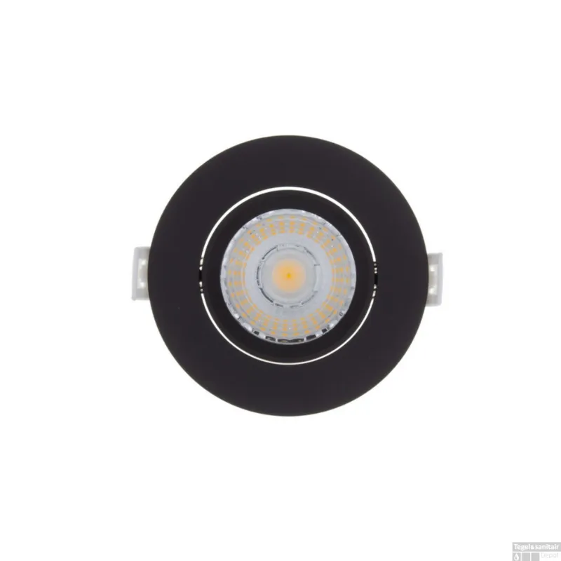 Speciale Aanbieding Inbouw LED-spot 4 Stuks Sanimex Njoy IP44 Dimbaar 6W 430 Lumen Zwart